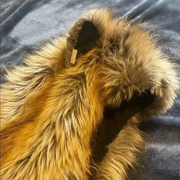 SpiritHoods Brown and Tan Faux Fur Hood - Picture 3 of 4